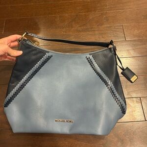 Michael Kors Two-Tone Blue Hobo Bag